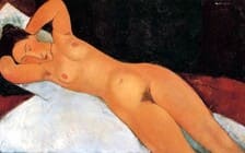 Desnudo con collar A Modigliani