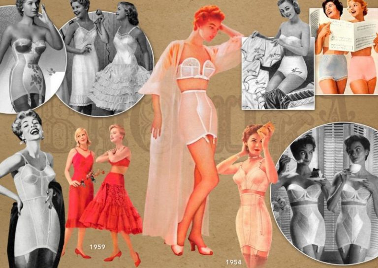 lencería femenina vintage años 50