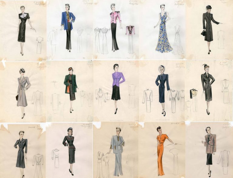 Bocetos de moda de Edward Molyneux