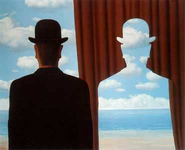 Magritte Hombre con sombrero