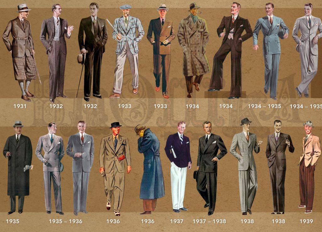 Moda hombres años 30s