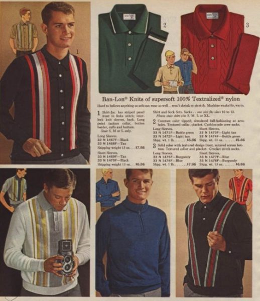 polos y camisas casual años 60